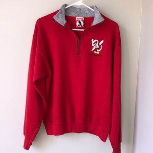 90’s Disney Mickey Mouse 3/4 zip pullover